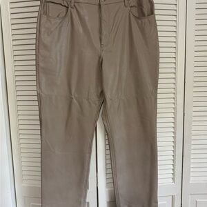 Abercrombie & Fitch Tan Leather Pants